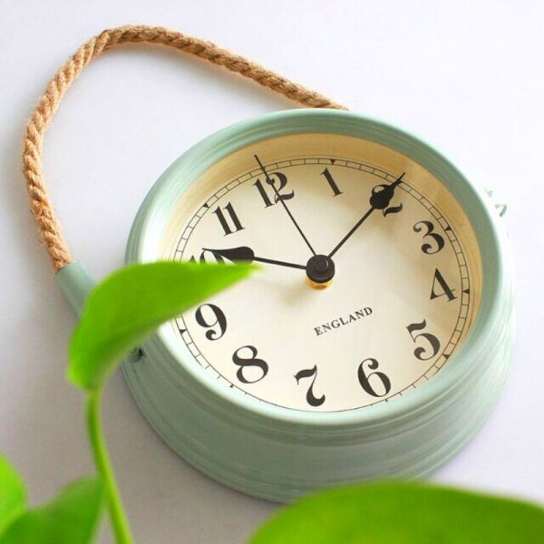 Horloge Murale Vintage Verte