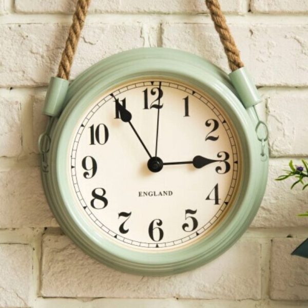 Horloge Murale Vintage Verte