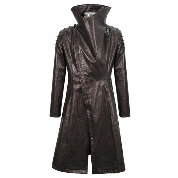 Long Manteau Steampunk Marron