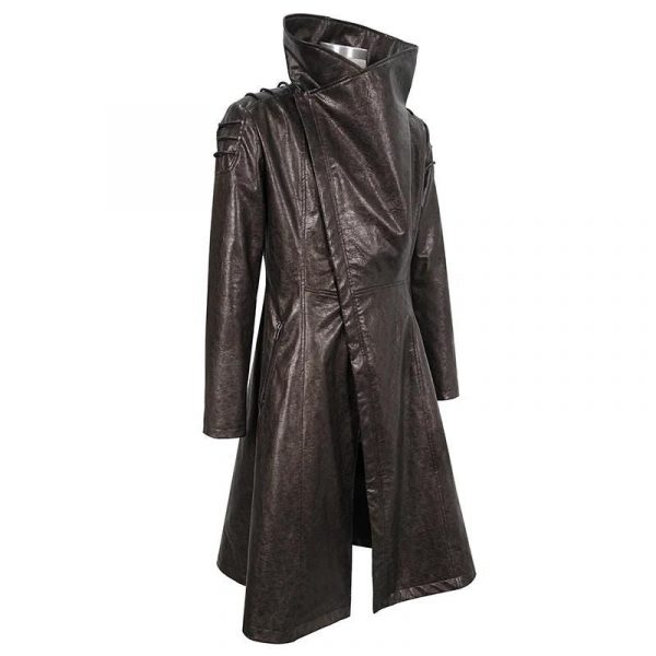 Long Manteau Steampunk Marron