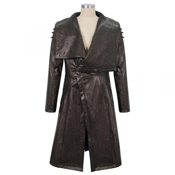 Long Manteau Steampunk Marron