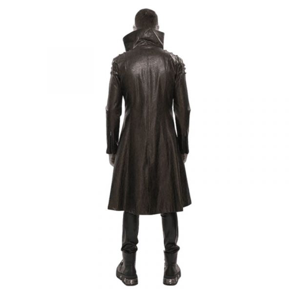 Long Manteau Steampunk Marron