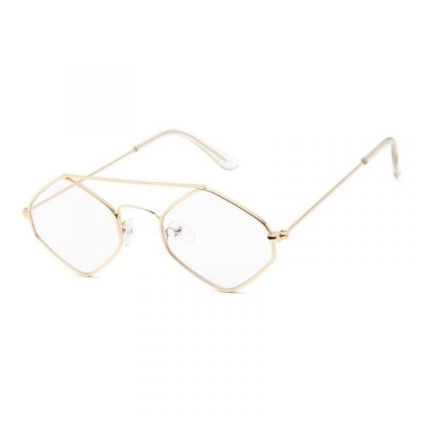 Lunettes de Soleil Hexagonale Femme