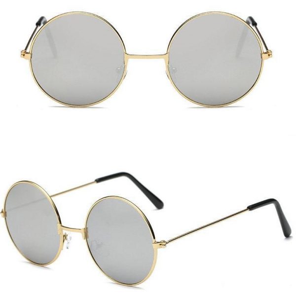 Lunettes de Soleil Ronde Vintage Femme