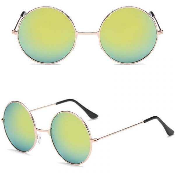 Lunettes de Soleil Ronde Vintage Femme