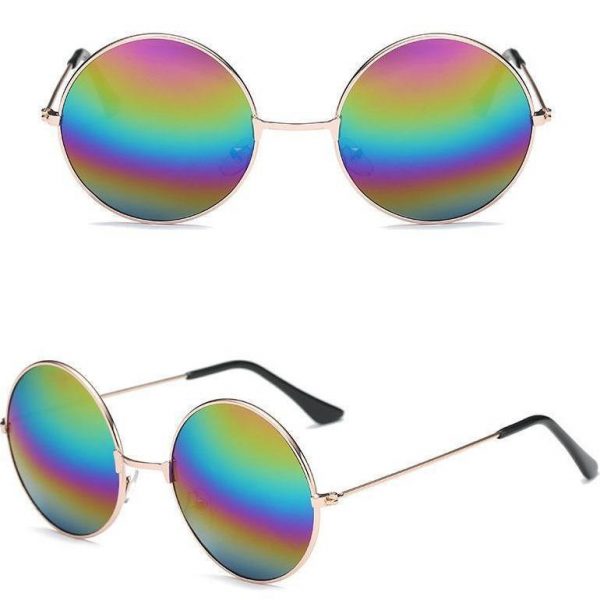 Lunettes de Soleil Ronde Vintage Femme