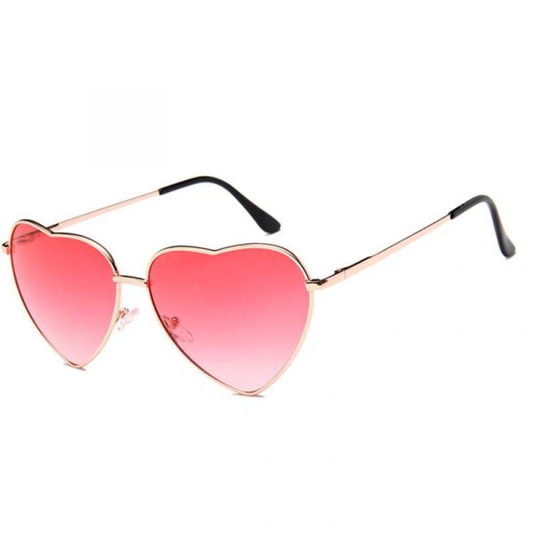 Lunettes de Soleil Cœur Rouge Femme