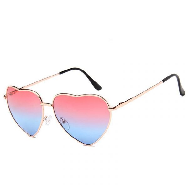 Lunettes de Soleil Cœur Rouge Femme