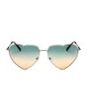Lunettes de Soleil Cœur Vert Femme – Image 2