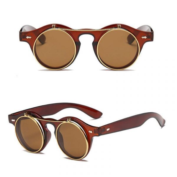 Lunettes de Soleil Steampunk Flip-up