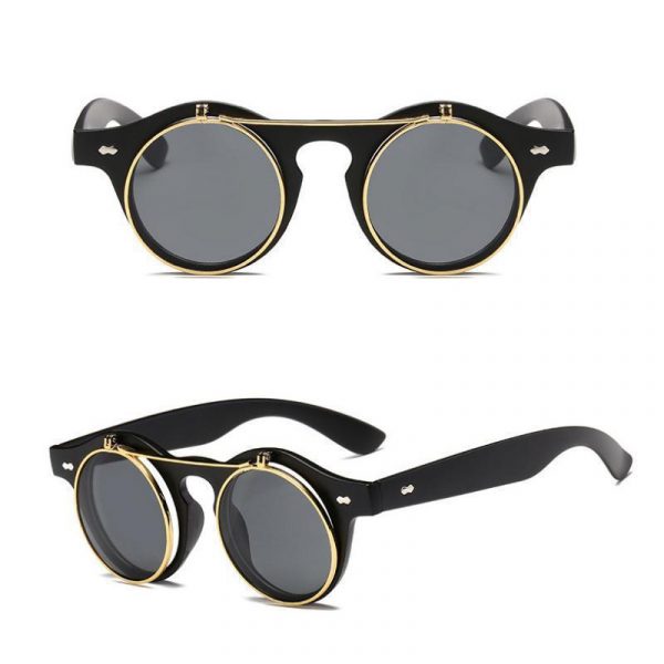 Lunettes de Soleil Steampunk Flip-up