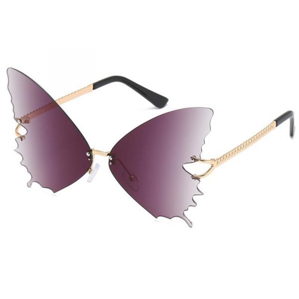 Lunettes de Soleil Steampunk Forme Papillon