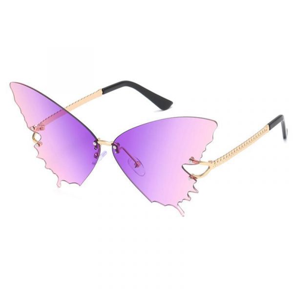 Lunettes de Soleil Steampunk Forme Papillon