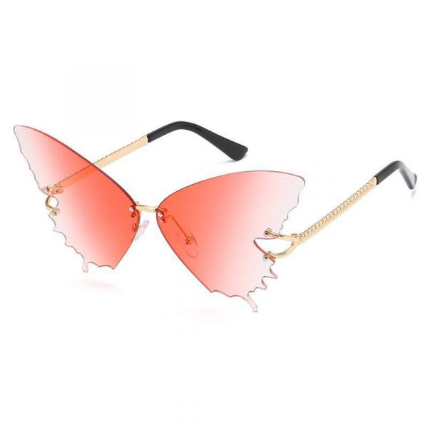 Lunettes de Soleil Steampunk Forme Papillon