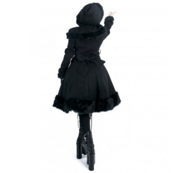 Manteau Gothique Victorien Femme Noir