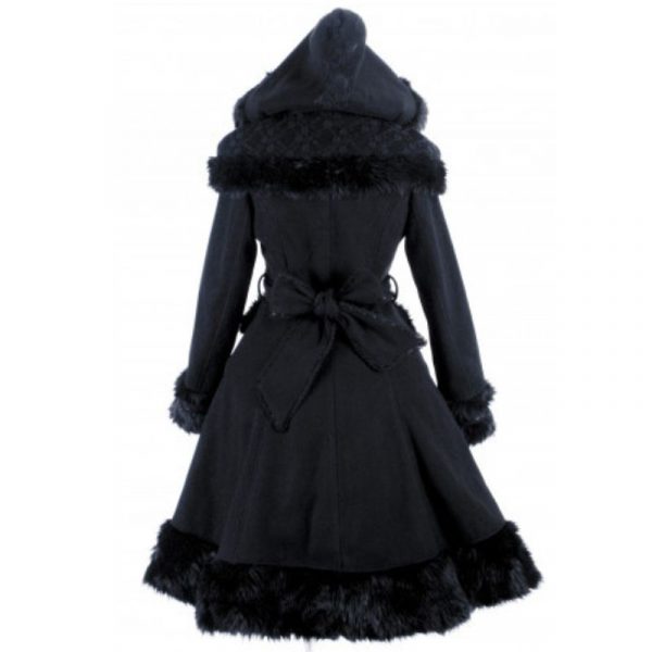 Manteau Gothique Victorien Femme Noir