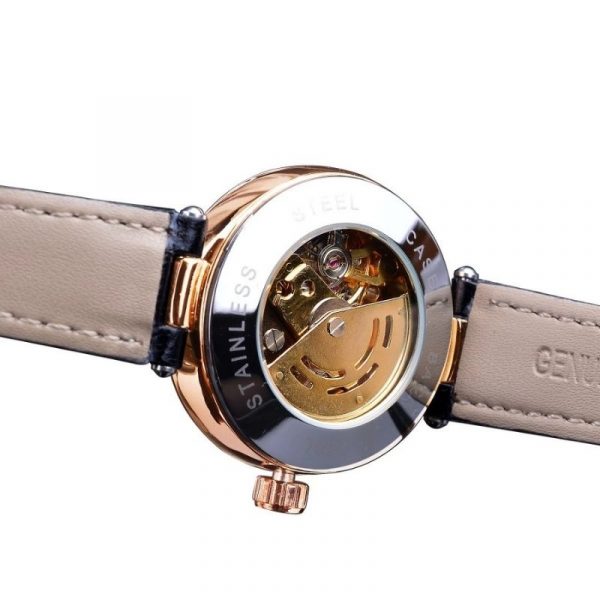 Montre Squelette Femme Bracelet Cuir