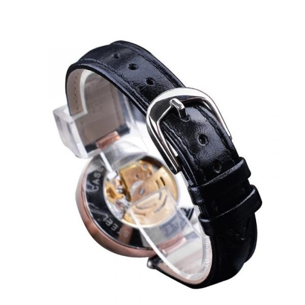 Montre Squelette Femme Bracelet Cuir