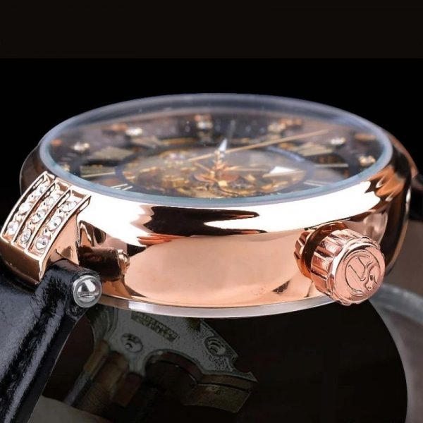 Montre Squelette Femme Bracelet Cuir