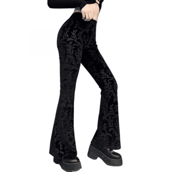 Pantalon Noir Femme Gothique