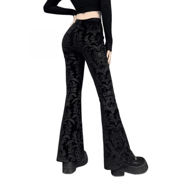 Pantalon Noir Femme Gothique