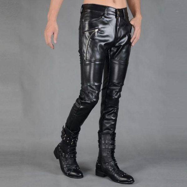 Pantalon Punk Cuir