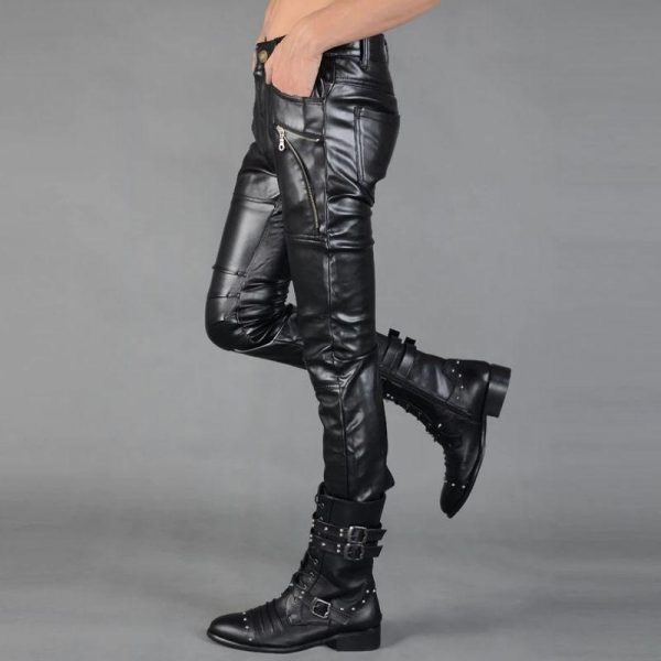 Pantalon Punk Cuir