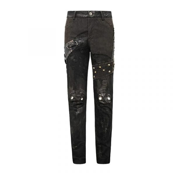 Pantalon Punk Marron