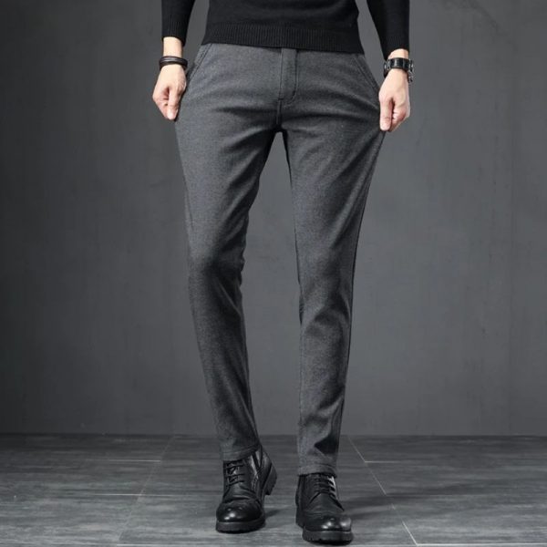 Pantalon Tweed Gris Homme