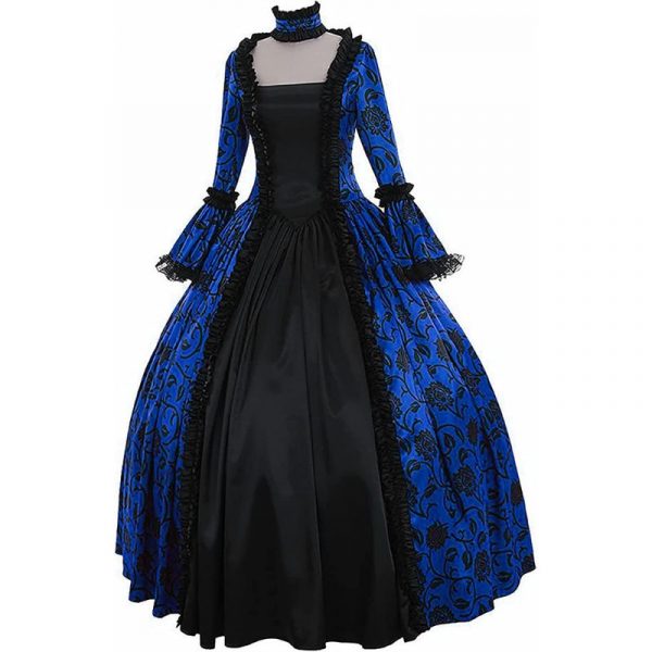 Robe Victorienne Bleue