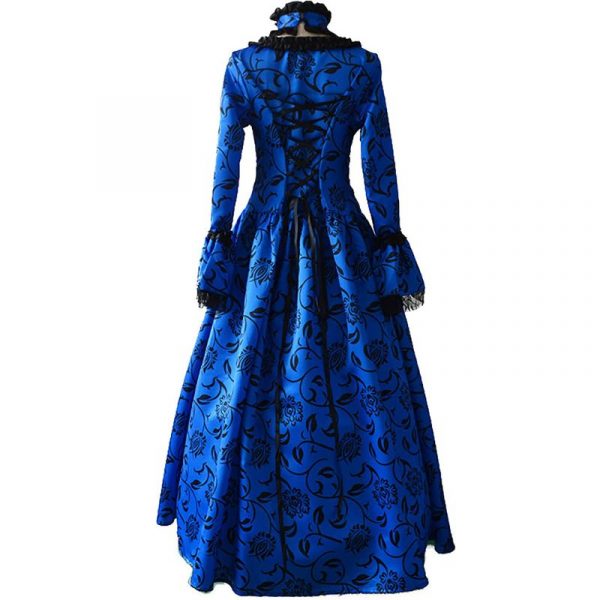 Robe Victorienne Bleue