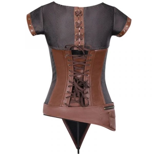 Steampunk Leather Corset