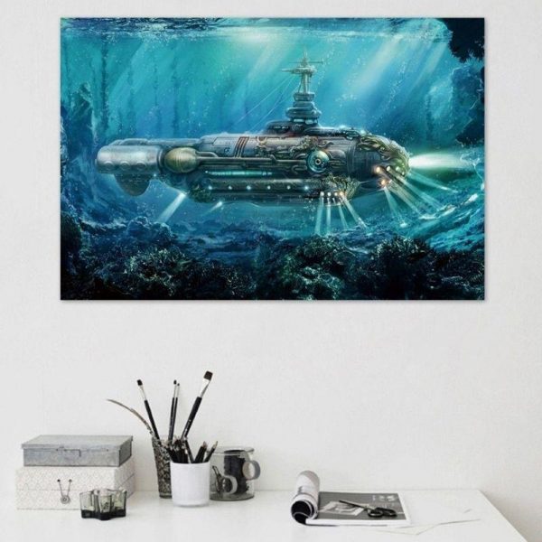 Tableau Steampunk Sous Marin