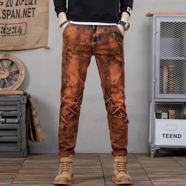 Pantalon Steampunk Marron